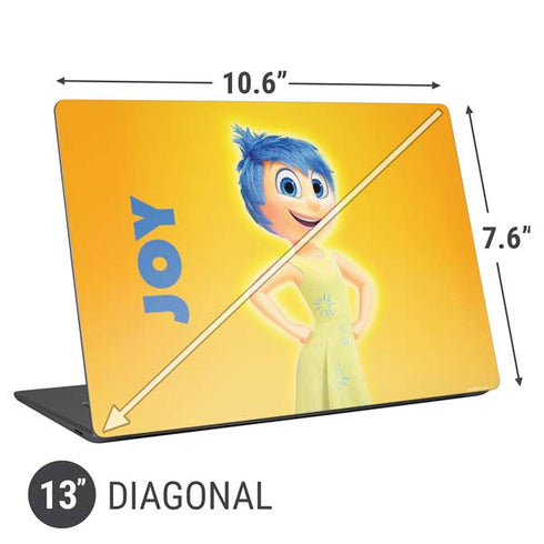 Disney Inside Out Joy Portrait Universal Laptop 13in (10.6 x 7.6in) Skin